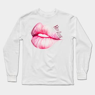 Hey Cutie Lips Long Sleeve T-Shirt